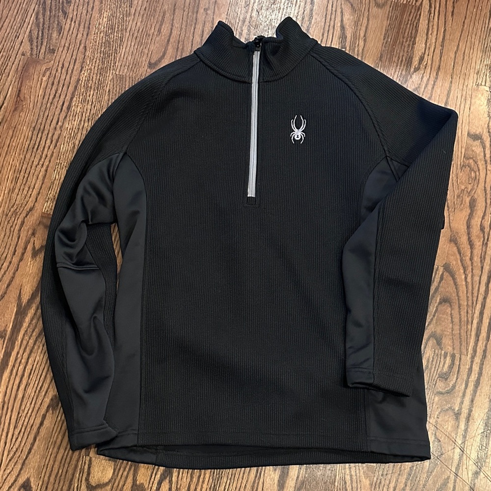 Spyder Black Pullover with Logo
